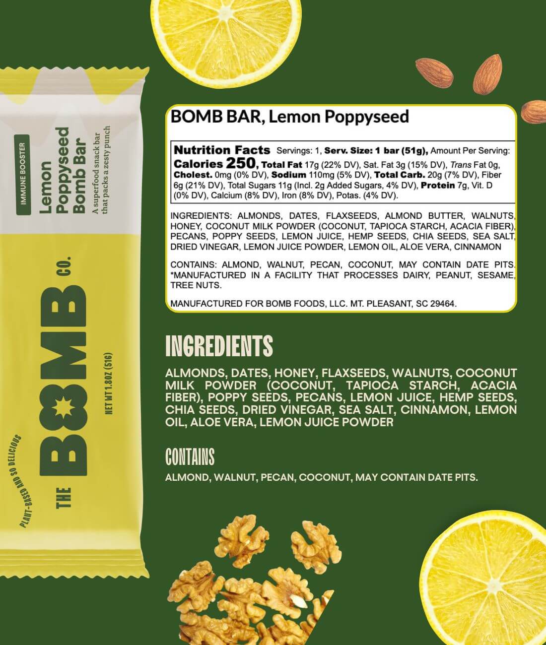 Lemon Poppyseed Blender Bombs Bomb Bar