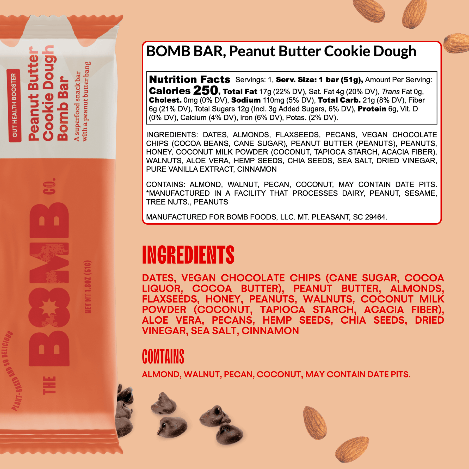 Peanut Butter Cookie Dough Blender Bombs Bomb Bar