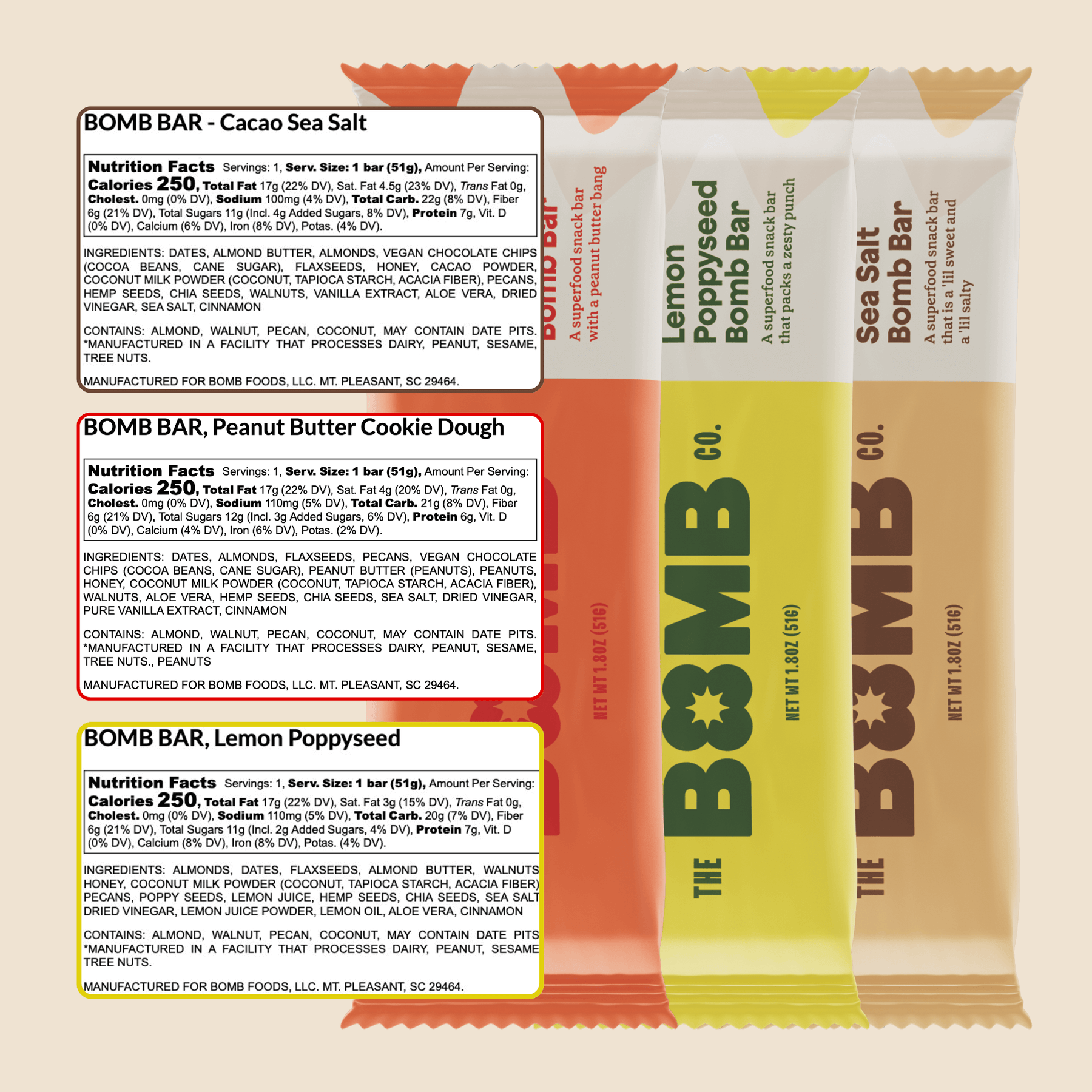 Variety Pack Bomb Bars - 2 Boxes