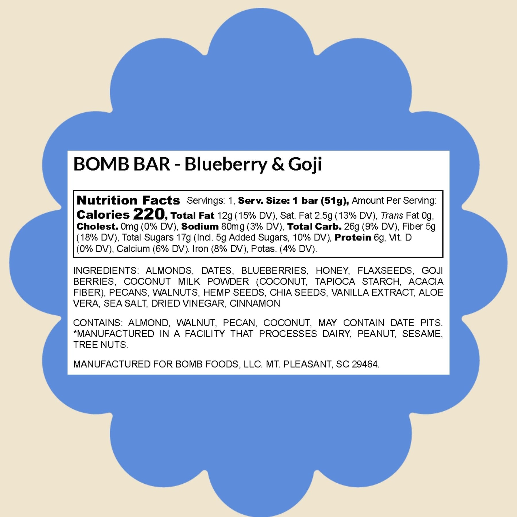 Blueberry & Goji Blender Bombs Bomb Bar