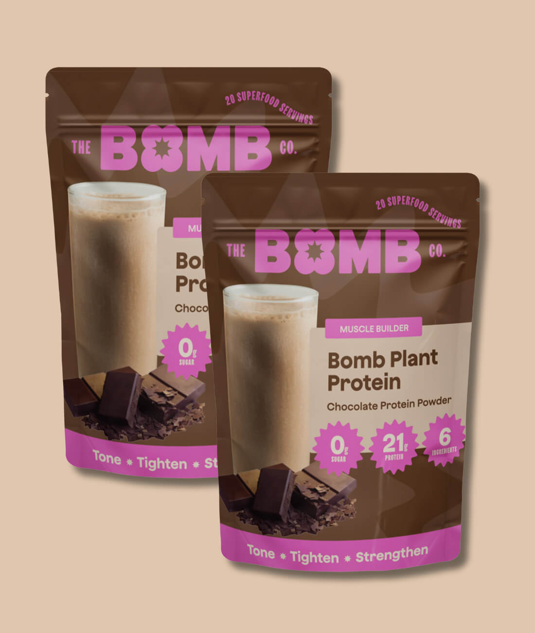 Chocolate Bomb Plant Protein – The Bomb Co