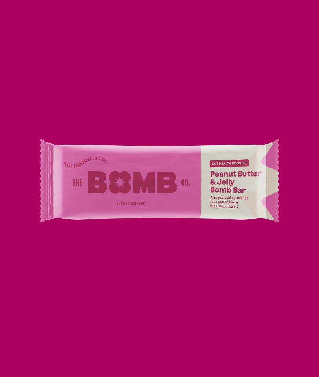 Blender Bombs Bomb Bar: Peanut Butter Cookie Dough Case (9 Bars) Plant-Based Nutrition Bar