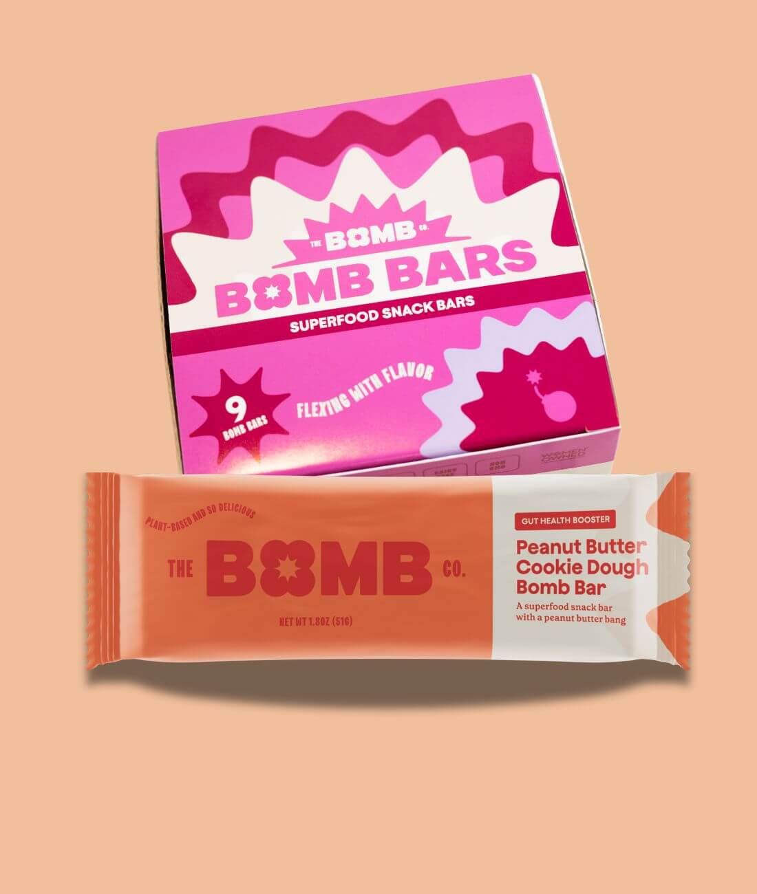 Peanut Butter Cookie Dough Bomb Bar - 1 Box – The Bomb Co