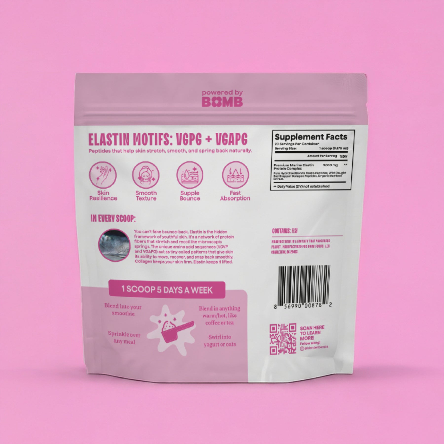 Hydrolyzed Marine Elastin Peptides