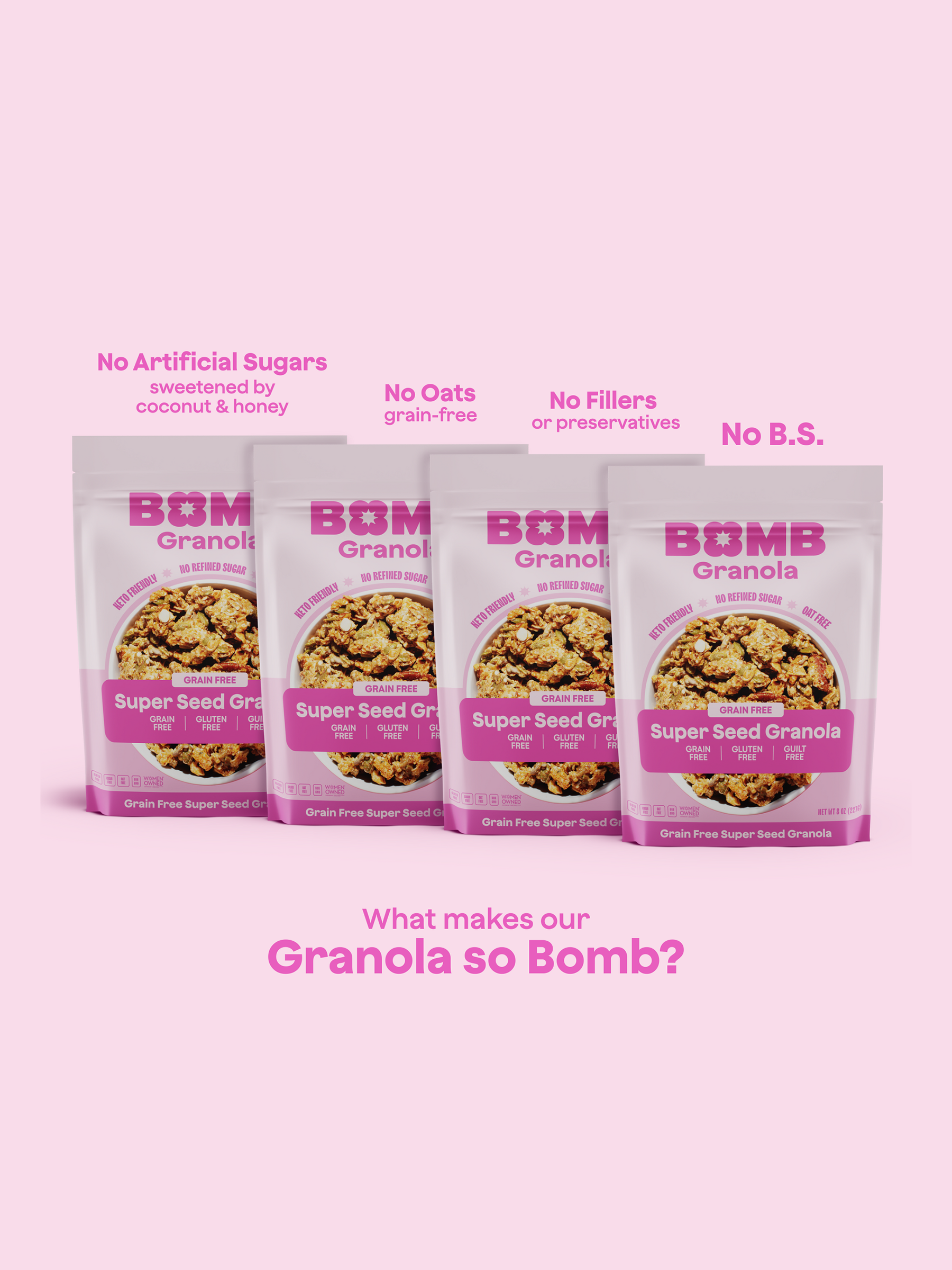 Super Seed Granola, 8oz - 4 Packs