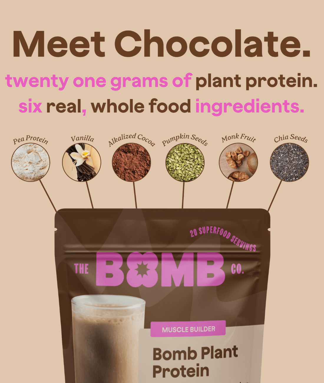 Chocolate Bomb Plant Protein