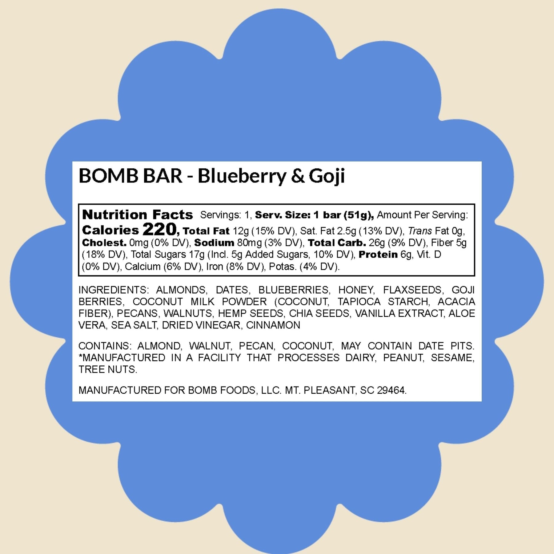 Blueberry & Goji Bomb Bar 9pk