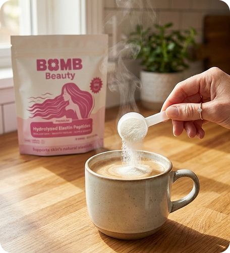 Adding collagen and elastin peptides to your beverage